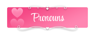 Pronouns Panel from Cute Pink Panels Theme.